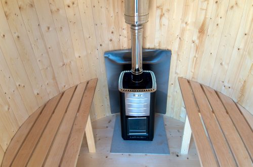 pic Cleaning the Wood burning stove from dust and dirt