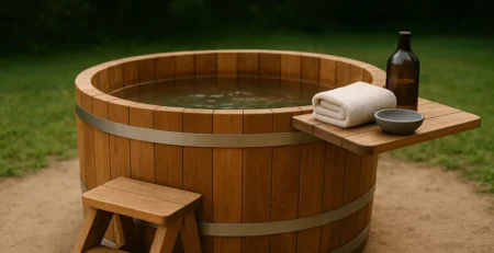 image accessoires pour bain nordique a bois