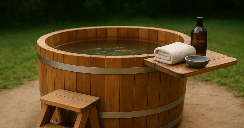 image accessoires pour bain nordique a bois