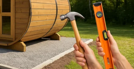 image sauna tonneau diy