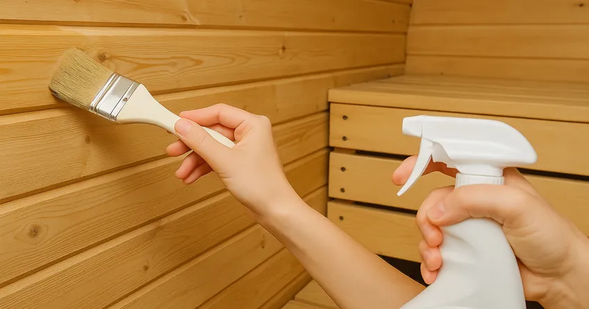 image comment proteger un sauna tonneau contre la moisissure