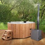 photo 2 for 9 persons wood-fired hot tub octa from fiberglass