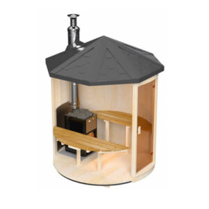 pic 1 vertical outdoor sauna for 2 persons