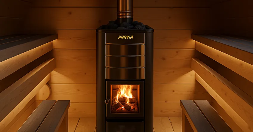 image comment chauffer un sauna à bois le plus rapidement possible