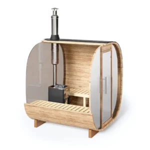image 2-2 3m miroir sauna tonneau-cube pour 4 personnes
