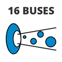 16 Buses de hydromassage