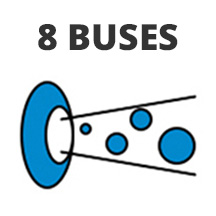 8 Buses de hydromassage, Plus >>