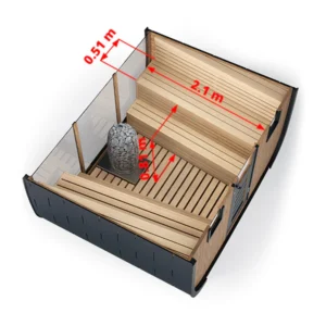 Sauna Vision - Sauna Tonneau Ovale pour 8 personnes – Image 4