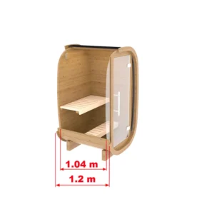 Sauna Tonneau Мertical Solo 1 m pour 1 personne